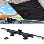Retractable Car Windshield Sunshade – 160 × 70 cm