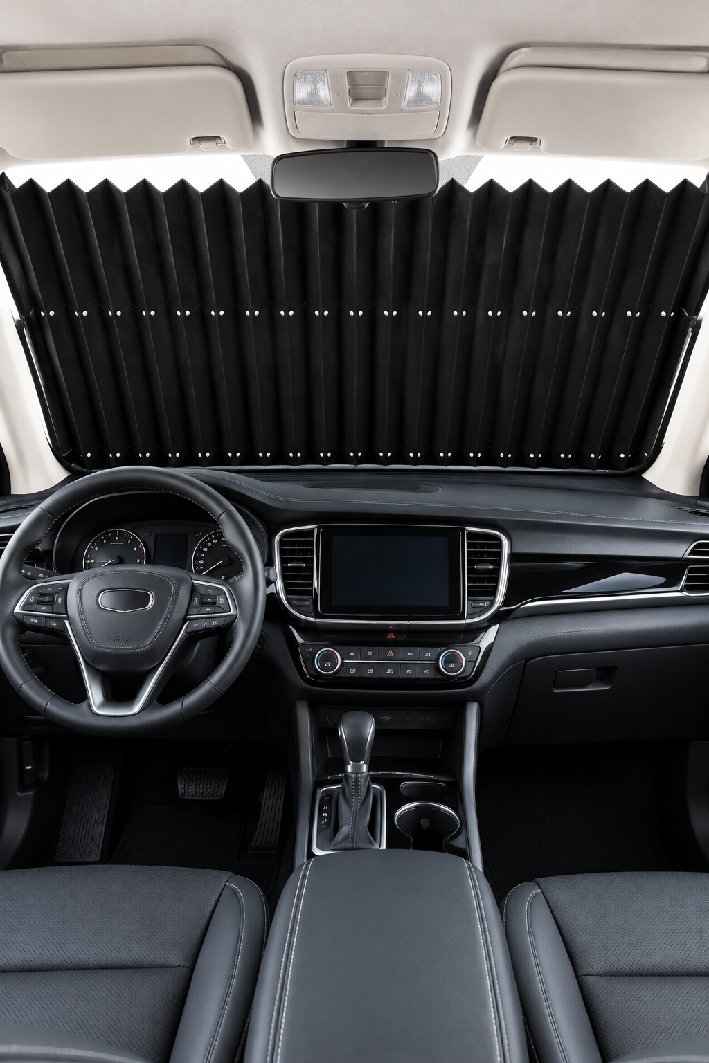 Retractable Car Windshield Sunshade – 160 × 70 cm